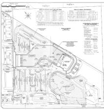 A portion of the site plan for Monroe Commons given to the Monroe Town Planning Board.