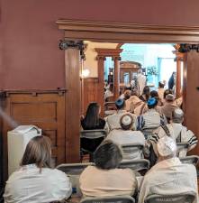 The historic Rest Haven building in Monroe serves as a synagogue during the recent High Holidays. Rest Haven has plans to be converted to a museum in 2025.