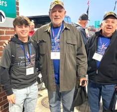 Monroe-Woodbury High School senior Joe Matise traveled with local veterans as part of the Hudson Valley Honor Flight program.