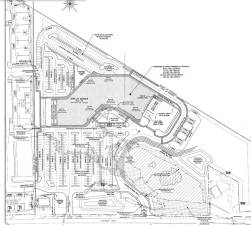 A portion of the site plan for Monroe Commons given to the Monroe Town Planning Board.