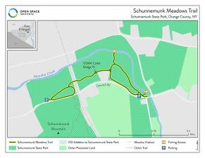 The new Schunnemunk Meadows Trail is slated to be complted by the end of summer 2025.