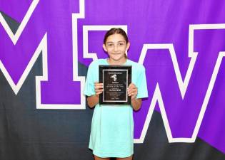 Olivia Helm won the Female Freshman Athlete Award.
