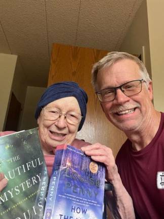 <b>David Wilson of Greenville, N.Y., and his mom, Sara Wilson, 89. Since his Port Jervis library card stopped working, he drives to Milford, Pa., to pick up mysteries from the library for Sara. (Photo by David Wilson)</b>