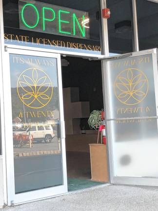 4Twenty Somewhere is the latest cannabis dispensary to open in West Milford. It is in a strip mall in the Hewitt section of the township. (Photo by Kathy Shwiff)