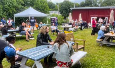 Attendees enjoy live music, food and drinks at Greycourt Music Festival, returning this Saturday to Meadow Blues in Chester, N.Y. Photo provided.