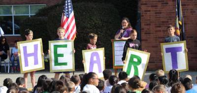 During the Constitution Day celebration, students also unveiled the “Pine Tree has HEART” initiative.