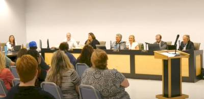 The Sept. 12 Woodbury Village Board meeting.