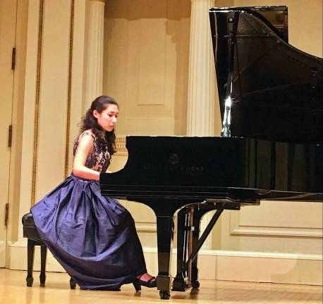 Photo provided Central Valley resident Emily Wang earned second place honors after competing in the MTNA Eastern Division Competition at the West Virginia University School of Music in Morgantown, West Virginia, earlier this month.