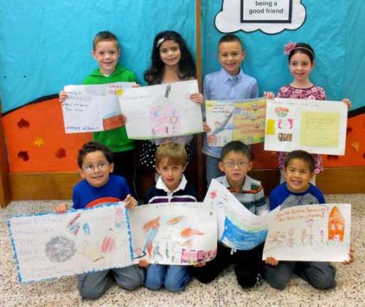 The Fire Safety Poster contest winners from Smith Clove Elementary.