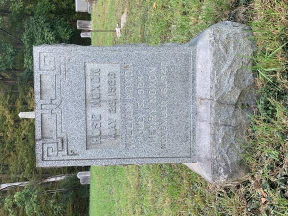 The final resting place for William “Bill” Noxon and members of his family at St. Mary Cemetery in Arden.