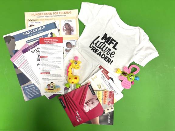 Newborn literacy kits.