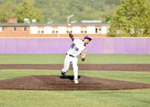 Senior Sal Colello, #10, started the game for the Crusaders