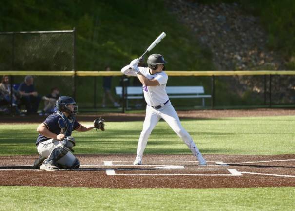 Senior AJ Lugo, #20, had three hits in the game.