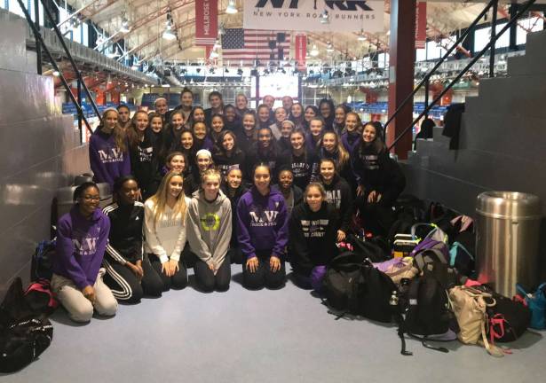 The Monroe-Woodbury Girls Indoor Track had a strong showing in their first meet of the 2017-18 season: The North Shore High School season opener at the Armory in New York City.
