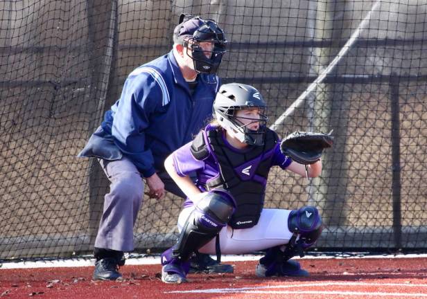 Catcher Madison McGee turned in another strong game behind the plate.