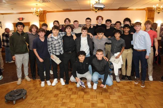 Monroe-Woodbury’s varsity and junior varsity soccer players.