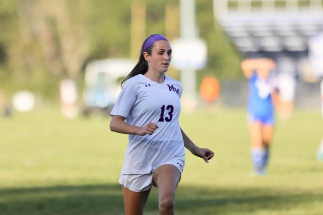 Kate Allen scored the Crusaders’ first goal of the season.