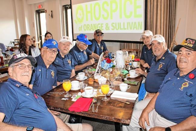 The Catholic War Veterans at last year’s breakfast.