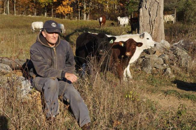 <b>Will Brown became a farmer in Warwick after a Wall Street career that included 10 years as chief economist at J.P. Morgan. Provided photos.</b>