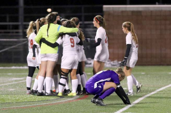 Crusader Liz Myers reacts to the end of the season and her high school soccer career.