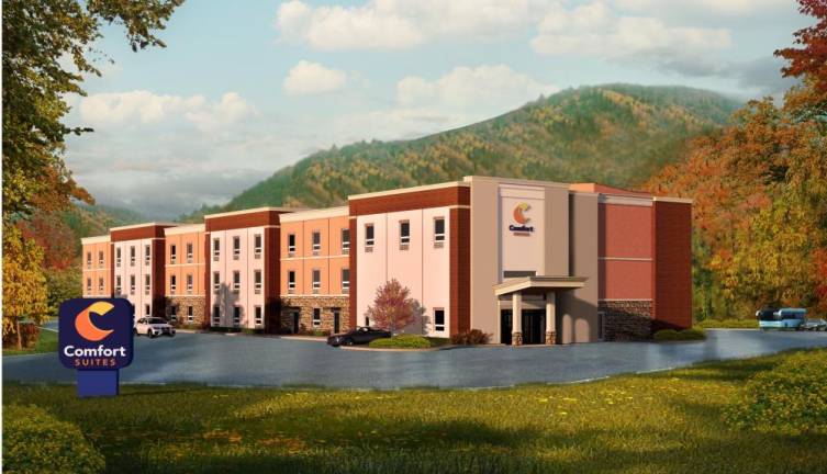 A rendering of the proposed hotel previously submitted to the planning board.