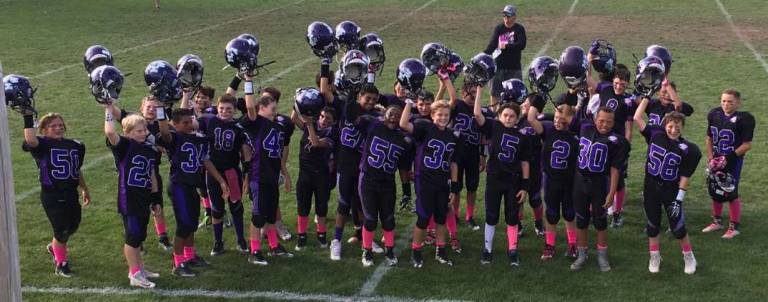 The 7-0 Monroe Woodbury Pop Warner Jr. Pee Wee Team will play for The Rockland County Pop Warner Championship this Sunday, Oct. 29, against Spring Valley.