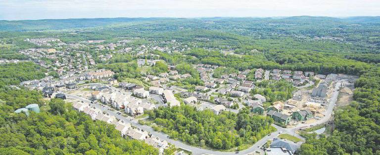 This aerial view of the Village of Kiryas Joel was taken in Spring 2015 by Parker Gyokeres of Propellerheads Aerial Photography, LLC.