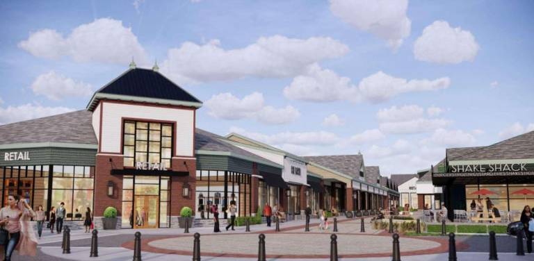 A rendering of the retail expansion.