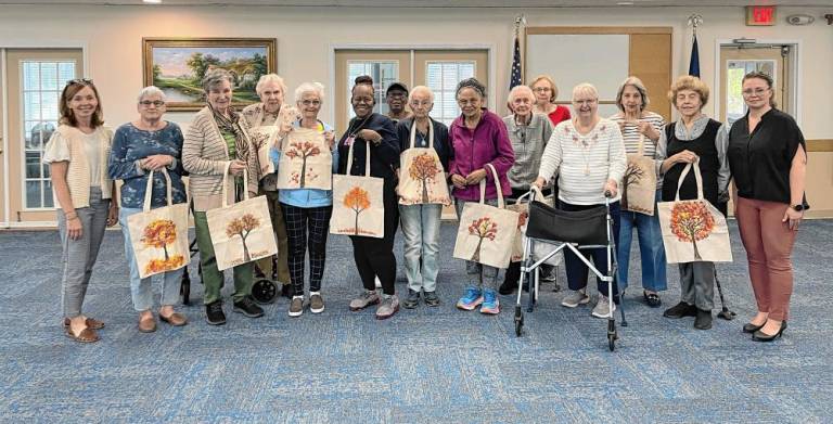 The Monroe Free Library recently shared its fall craft event recently held at the Senior Center.