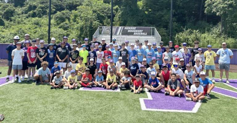 “Play Like a Crusader” baseball campers and staff.