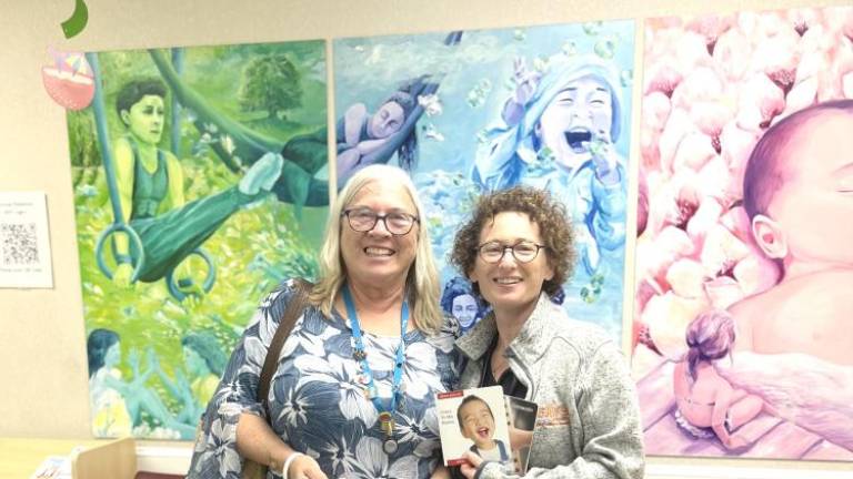 Melissa Quarles, head of children and teen services at Monroe Free Library (left) and Dr. Jamee Goldstein at Monroe Pediatrics (right).
